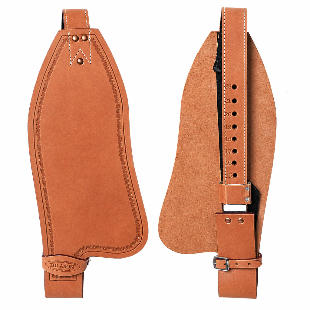 Hilason Leather Saddle Replacement Fender Pair with Hobble Straps, Genuine Skirting Leather Stirrup Leathers, 2 Inch Wide