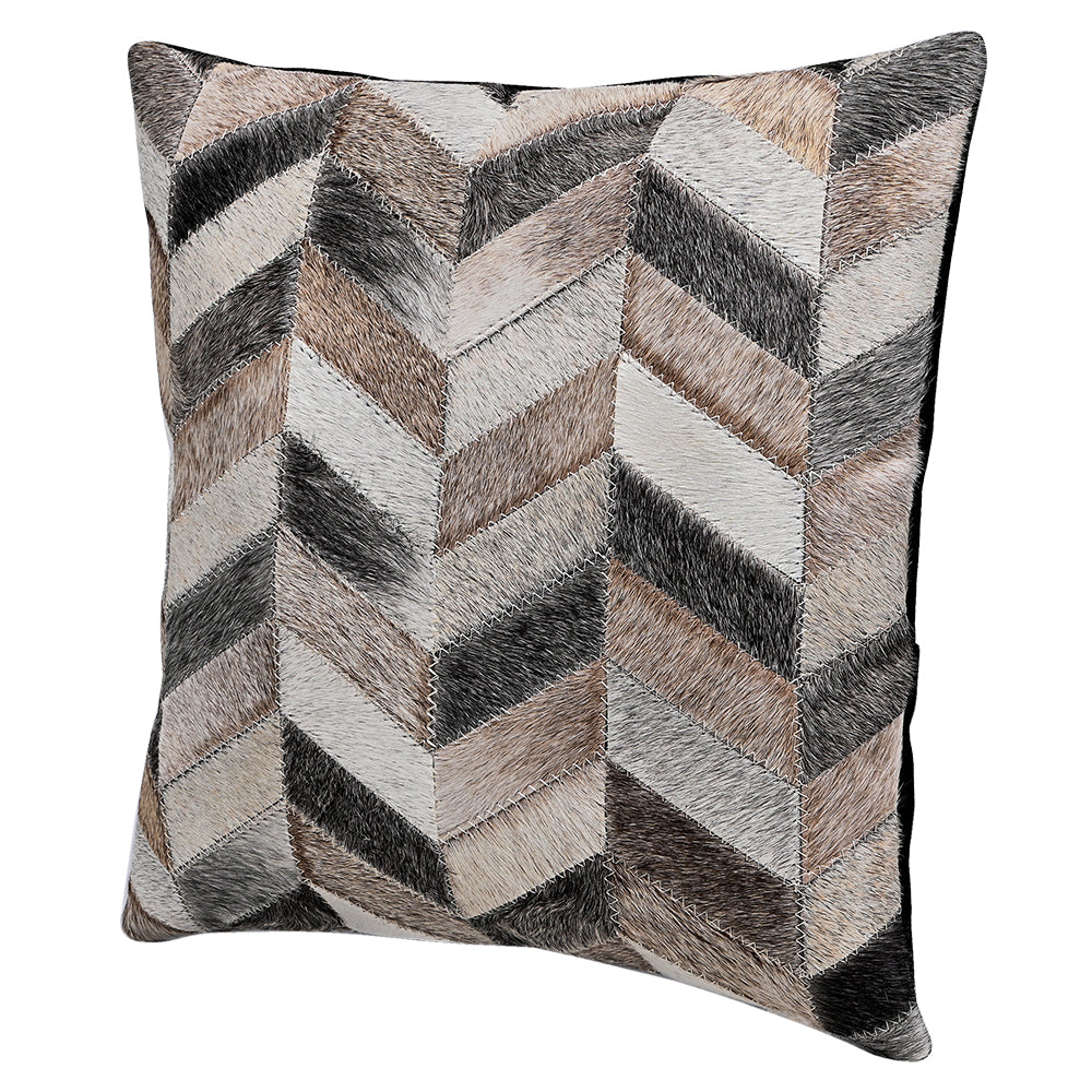 HILASON Western Cowhide Patchwork Pillow Cover, Rustic Ranch Home Decor