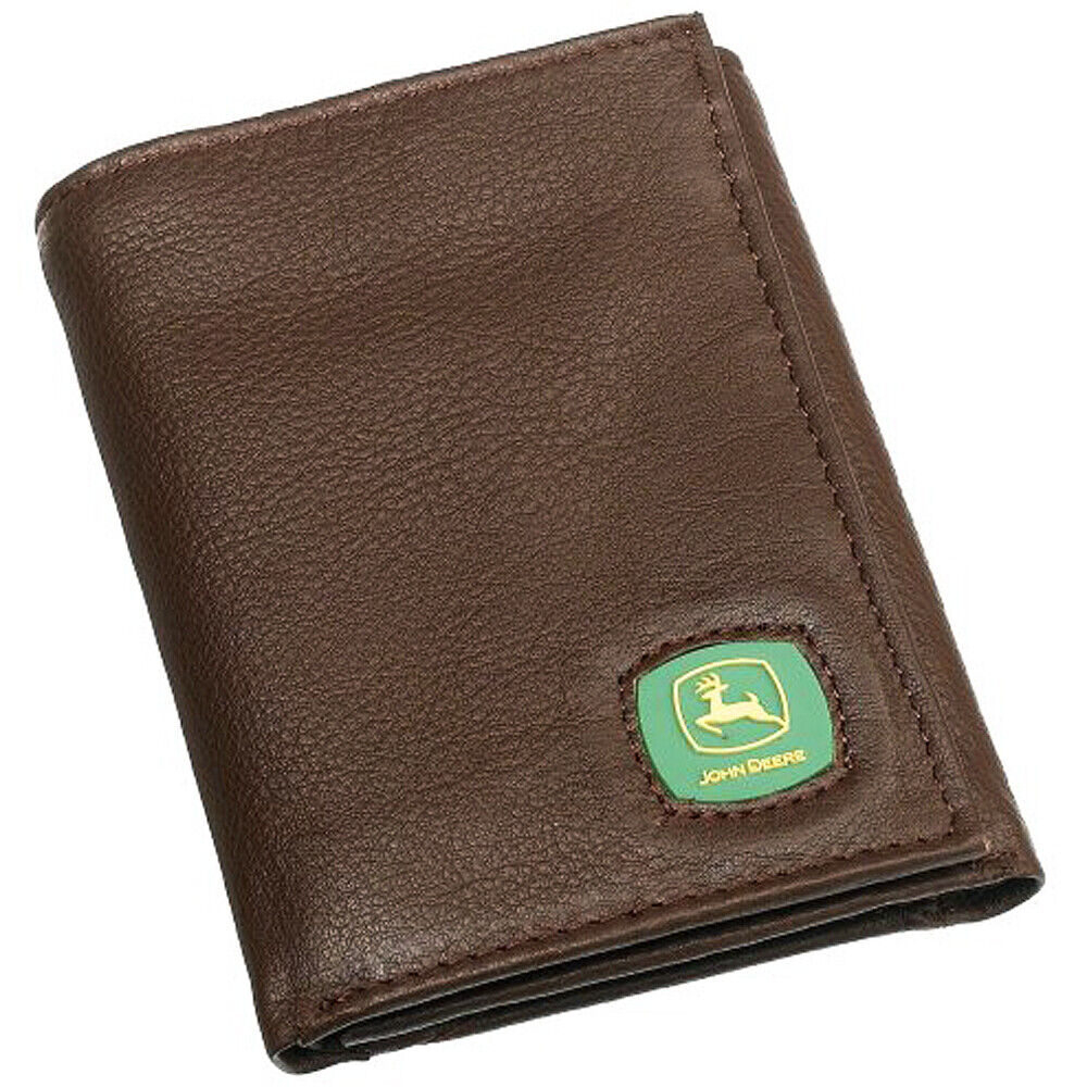 John Deere Men'S Tri-Fold Wallet,Brown,One Size