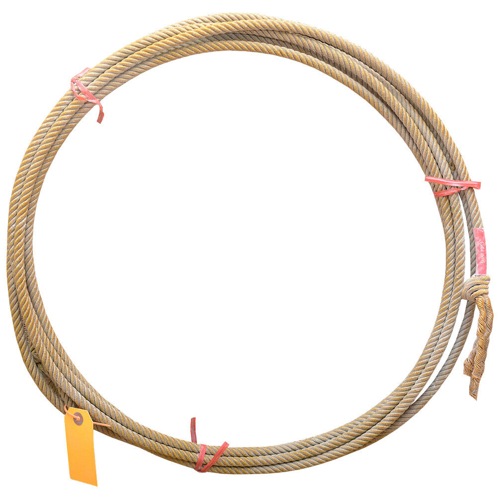 Size 10.2 Dub Grant 4 Strands Poly Durable Stretch Calf Rope Right Hand Gold