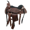 Comfytack Western Kids Youth Children Miniature Pony Saddle Leather Dark Brown