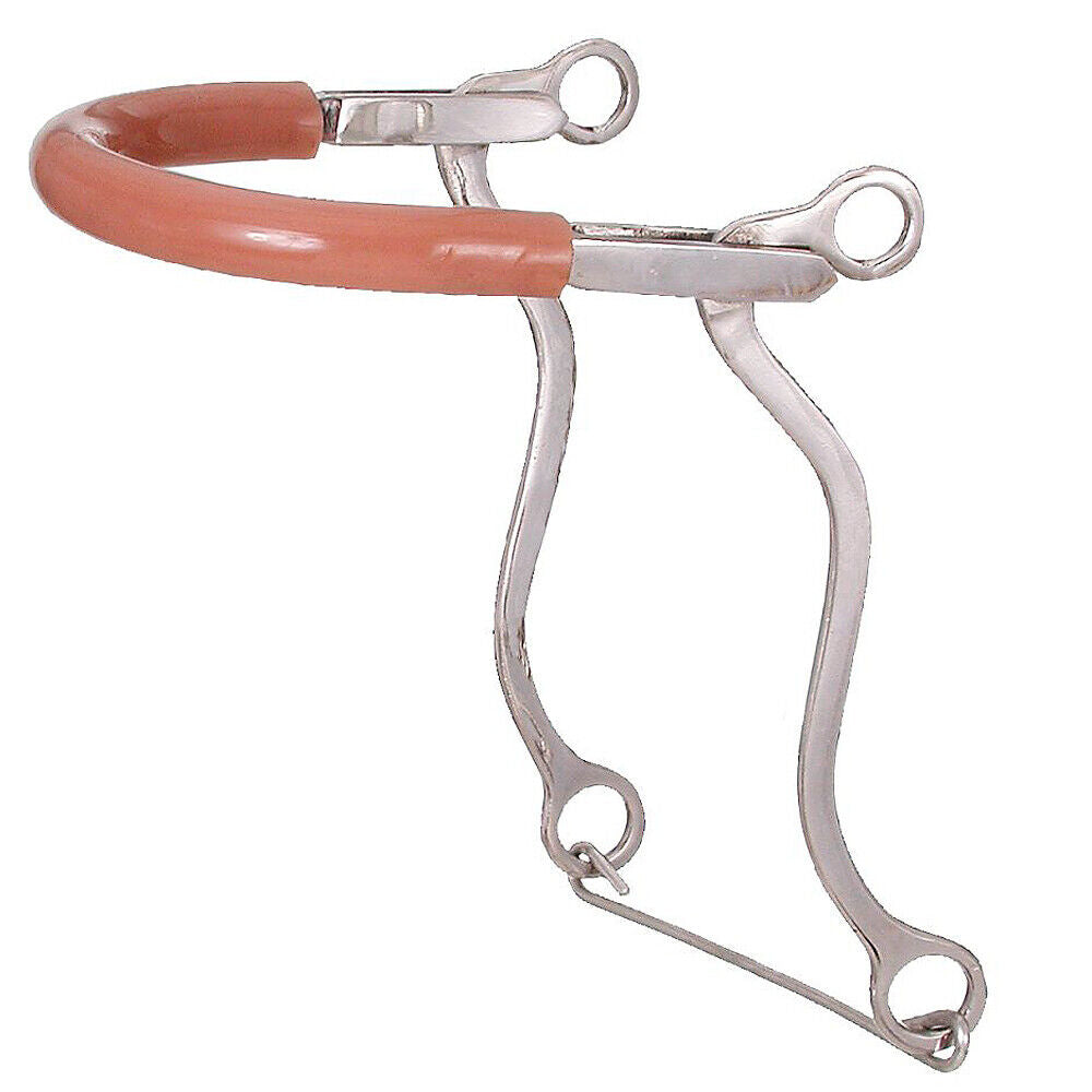 Tough 1 Kelly Silver Star Horse Hackamore Bit W/ Rubber Tubing
