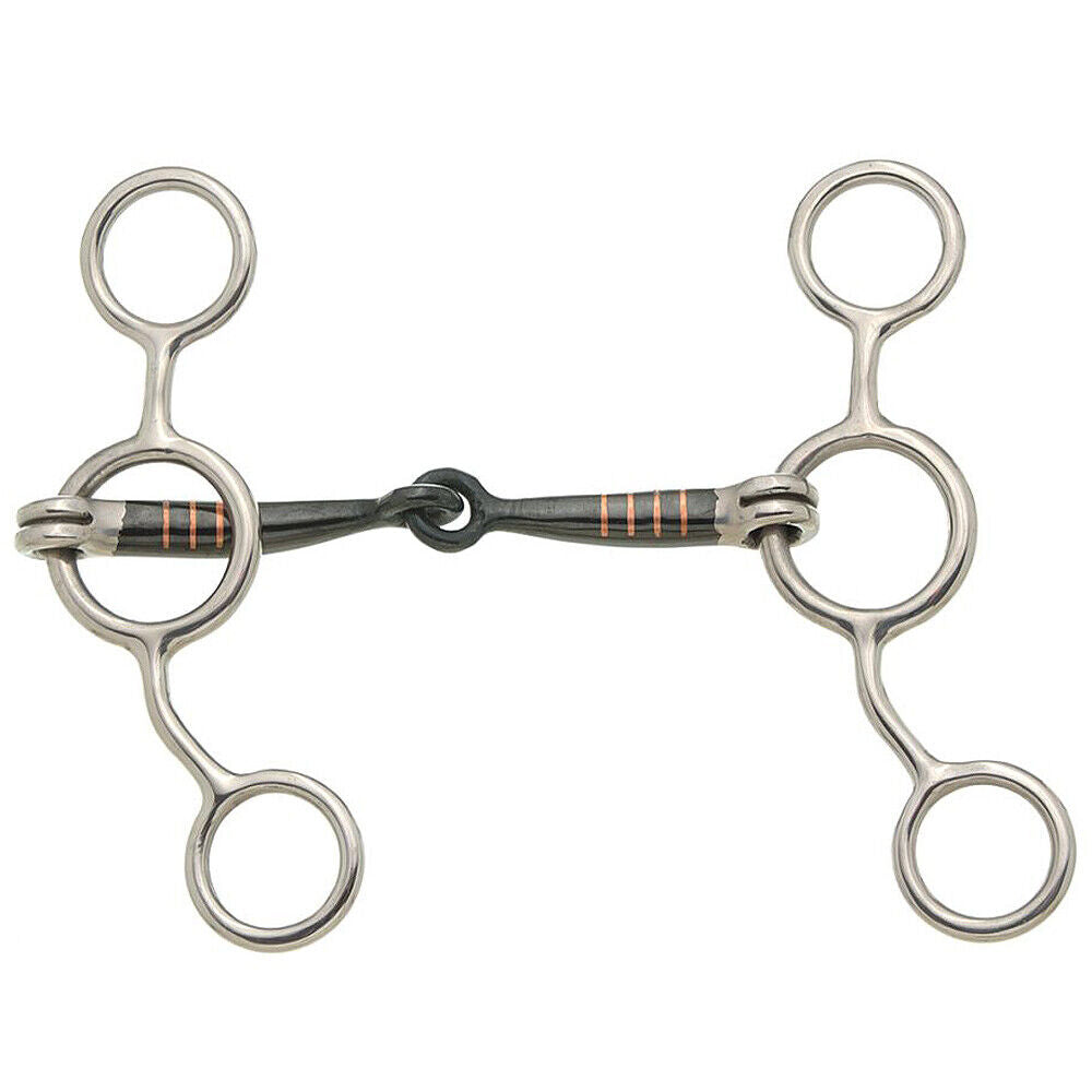 Tough 1 Kelly Silver Star Sweet Iron Jr. Cow Horse Snaffle Bit