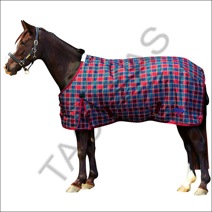 Weatherbeeta Saxon 1200D Standard Neck Medium Horse Blanket Wine/Green Plaid