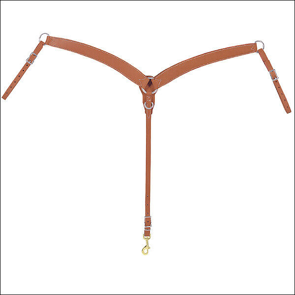 Weaver Golden Brown Horizons Contoured Ring-In-Center Horse Breast Collar