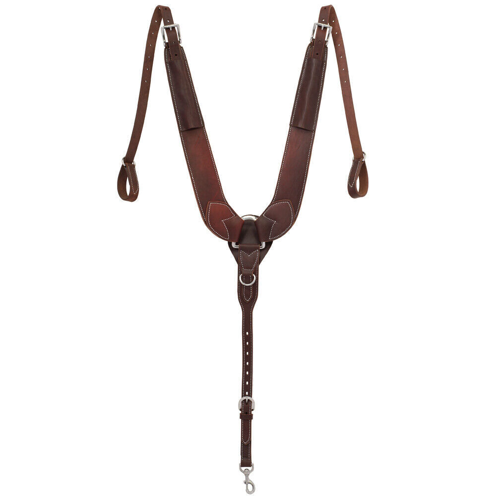 Weaver Horse Leather Breast Collar Pulling Tack Brown