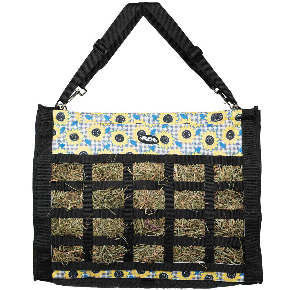 Weaver Pattern Slow Feed Hay Bag Sunflower