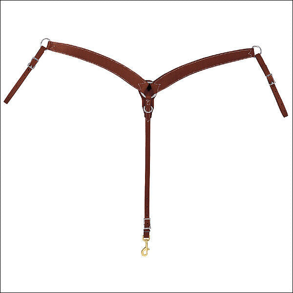 Weaver Sunset Horizons Contoured Ring-In-Center Leather Horse Breast Collar