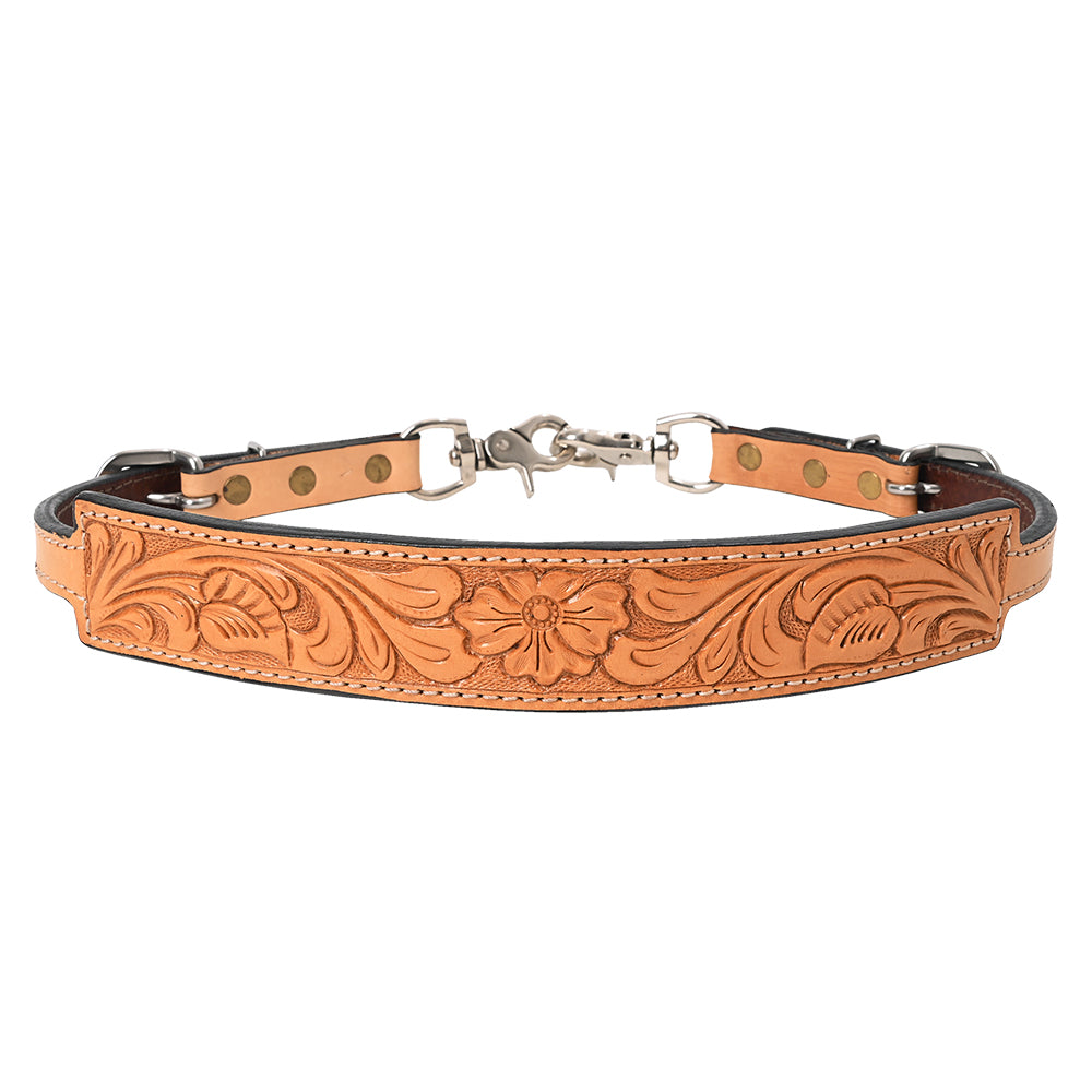 Hilason Horse Adjusts 24" - 27" Size Leather Breast Collar Wither Strap